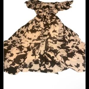 Premier Amour Black and Cream Dress